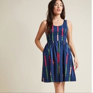 Modcloth Optimistic Effect Dress Size XS